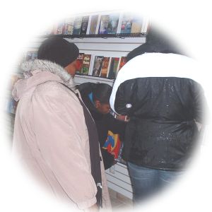 GRAND OPENING CUSTOMERS BROWSING